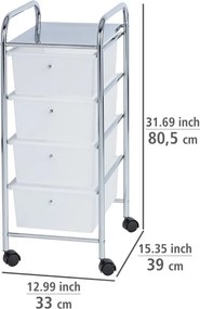 Mensola mobile da bagno con 4 cassetti Messina Messian - Wenko