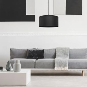 Lampadario su corda ALBA 1xE27/15W/230V d. 40 cm nero