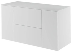 Mobile da bagno sotto lavabo Neo bianco laccato L 120 x H 65 x P 48.3 cm 2 cassetti 2 ante, lavabo non incluso