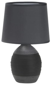 Lampada da tavolo grigio scuro con paralume in tessuto (altezza 35 cm) Ambon - Candellux Lighting