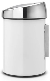 Bidone touch in acciaio bianco 3 l Touch Bin - Brabantia