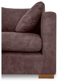 Divano angolare in similpelle marrone scuro (angolo sinistro) Hamburg - Scandic