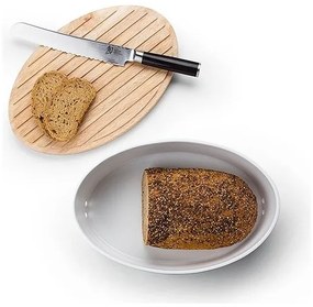 Continente C3930 - Portapane 13,5x30 cm bianco/beige