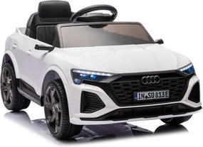 Macchina Elettrica per Bambini 12V Licenza Ufficiale Audi SQ8 E-Tron con Telecomando e Sedile Pelle Bianco...