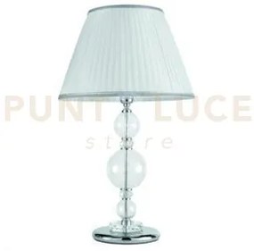 Lume grande bach cristallo e cromo 1 luce attacco e27