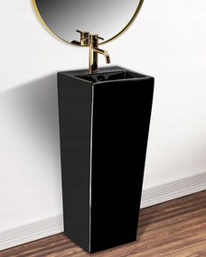 Lavabo monolitico Rea Kamila Black