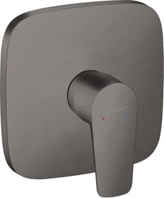 Rubinetto monocomando doccia ad incasso hansgrohe Talis E cromo nero spazzolato