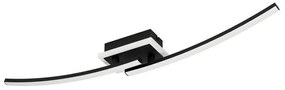 Plafoniera LED bagno e garage Lungolago, nero14 cm, 1450 lumen EGLO