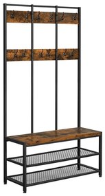 Appendiabiti a piantana NAVOR marrone/nero