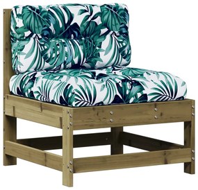 Set divani da giardino 6pz con cuscini legno impregnato di pino