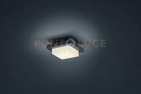 Applique a parete led hondo quadrata 228960142 antracite 14x14cm