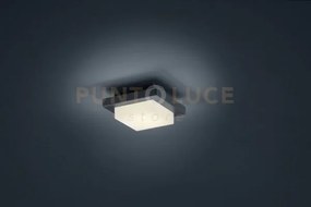 Hondo applique / plafoniera led quadrata antracite cm.14x14cm 3000k...