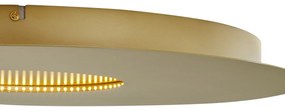 Plafoniera moderna oro 60cm incl. LED dimmerabile a 3 livelli - Morning