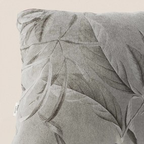 Lemon elegante collezione di cuscini a fantasia in velluto impermeabile grigio