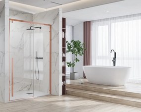 Doccia nicchia oro rosa 140cm scorrevole altezza 200cm | KSA4000G - KAMALU