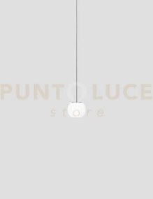 Oto sospensione 15 bianco rigadin nickel satinato 1 luce attacco g9