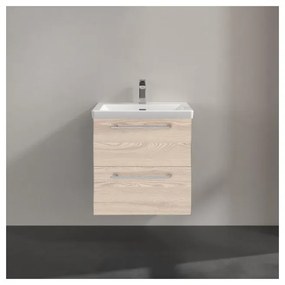 Mobile bagno sospeso con lavabo L 60 x H 58 x P 33 cm rovere ribeira 2 cassetti per vasca centrale Remix