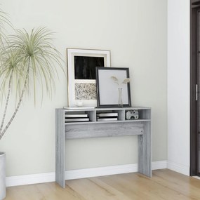 Tavolino Consolle Grigio Sonoma 105x30x80 Cm Legno Multistrato /