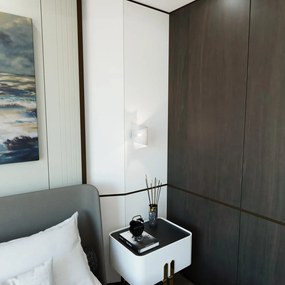 Applique Moderna Baldr 1 Luce Bianca