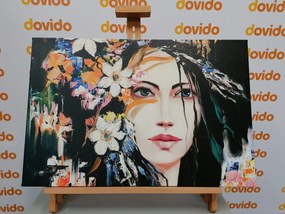 Quadro su tela – Pittura originale di una donna