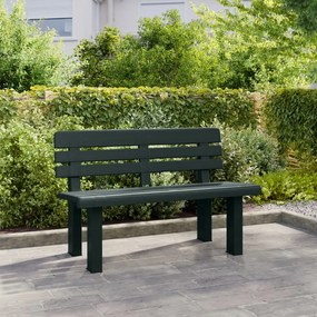 Panchina da giardino verde 110x52x71 cm in polipropilene