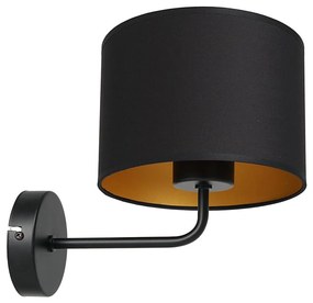 Lampada da parete ARDEN 1xE27/60W/230V nero/oro