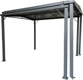 LINDA - gazebo allungabile in alluminio e policarbonato