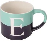 Tazza lettera E blu 400 ml Blend Collection