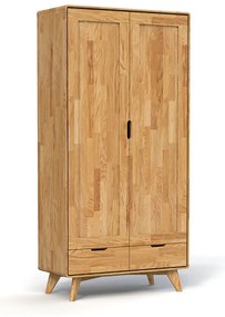 Armadio in rovere 90x180 cm Greg - The Beds