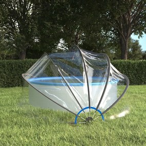 Cupola Per Piscina Rotonda 376x188 Cm Pvc /