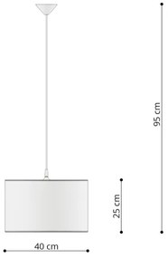 Sollux SL.1415 - Lampadario a sospensione per bambini PRINCESS 1xE27/15W/230V diametro 40 cm