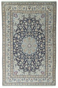 Nain Tappeto 210 x 320 Blu (Iran) Annodato A Mano