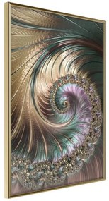 Poster  Iridescent Spiral  Cornice Quadri Cornice d'oro, Larghezza x Altezza Home decor 20x30