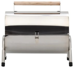 Griglia a carbone portatile cromata lucida