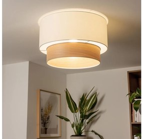 Brilagi - Plafoniera LED a montaggio superficiale CERIA 1xE27/40W/230V Ø 50 cm bianco/beige