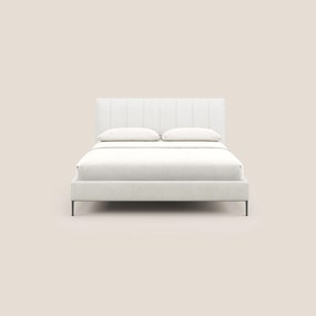 Calliope letto imbottito piedini alti completamente sfoderabile in tessuto smacchiabile T17