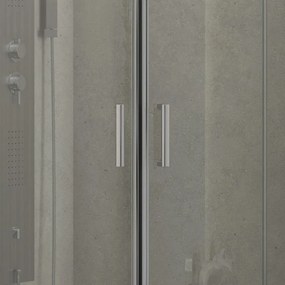 Box doccia basso 90x90cm semicircolare altezza 170cm | K400 - KAMALU