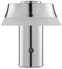 Brilliant - Lampada da tavolo LED KINICH, dimmerabile e ricaricabile, con controllo touch, LED 2,5W/5V 2700K cromo lucido