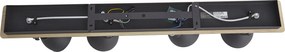 Faretto da soffitto nero con legno 4 luci orientabile e inclinabile - Jakub
