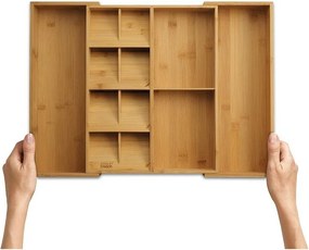 Portaposate regolabile di colore naturale in bambù 32 x 40 cm DrawerStore Bamboo – Joseph Joseph