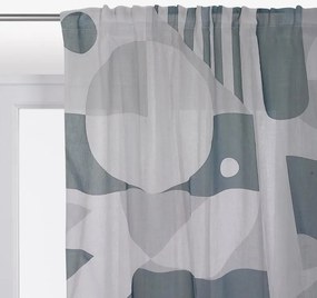 Tenda Shapes grigio, passanti nascosti 140x290 cm