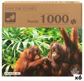 Puzzle Colorbaby Orangutan 6 Unità 68 x 50 x 0,1 cm