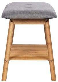 Scarpiera in bambù con panca in colore naturale Bahari - Wenko