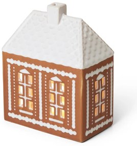 Portacandela in ceramica per lumino Gingerbread Lighthouse – Kähler Design