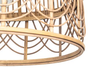 Lampada a sospensione orientale in rattan 44 cm - Michelle