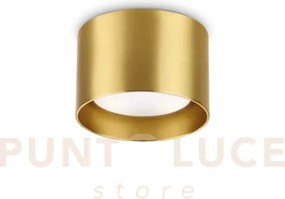 Spike tondo faretto 1 luce attacco gx53 lampadina inclusa ottone