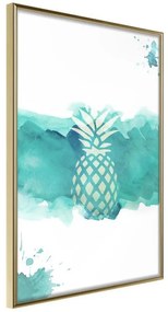 Poster  Pastel Pineapple  Cornice Quadri Cornice d'oro, Larghezza x Altezza Home decor 30x45