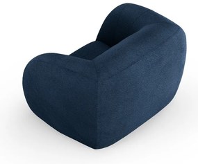 Poltrona blu in tessuto bouclé Essen - Cosmopolitan Design