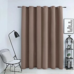 Tenda Oscurante Con Anelli İn Metallo Grigio Talpa 290x245 Cm /