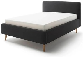 Letto singolo imbottito color antracite rete non inclusa 120x200 cm Mattis – Meise Möbel